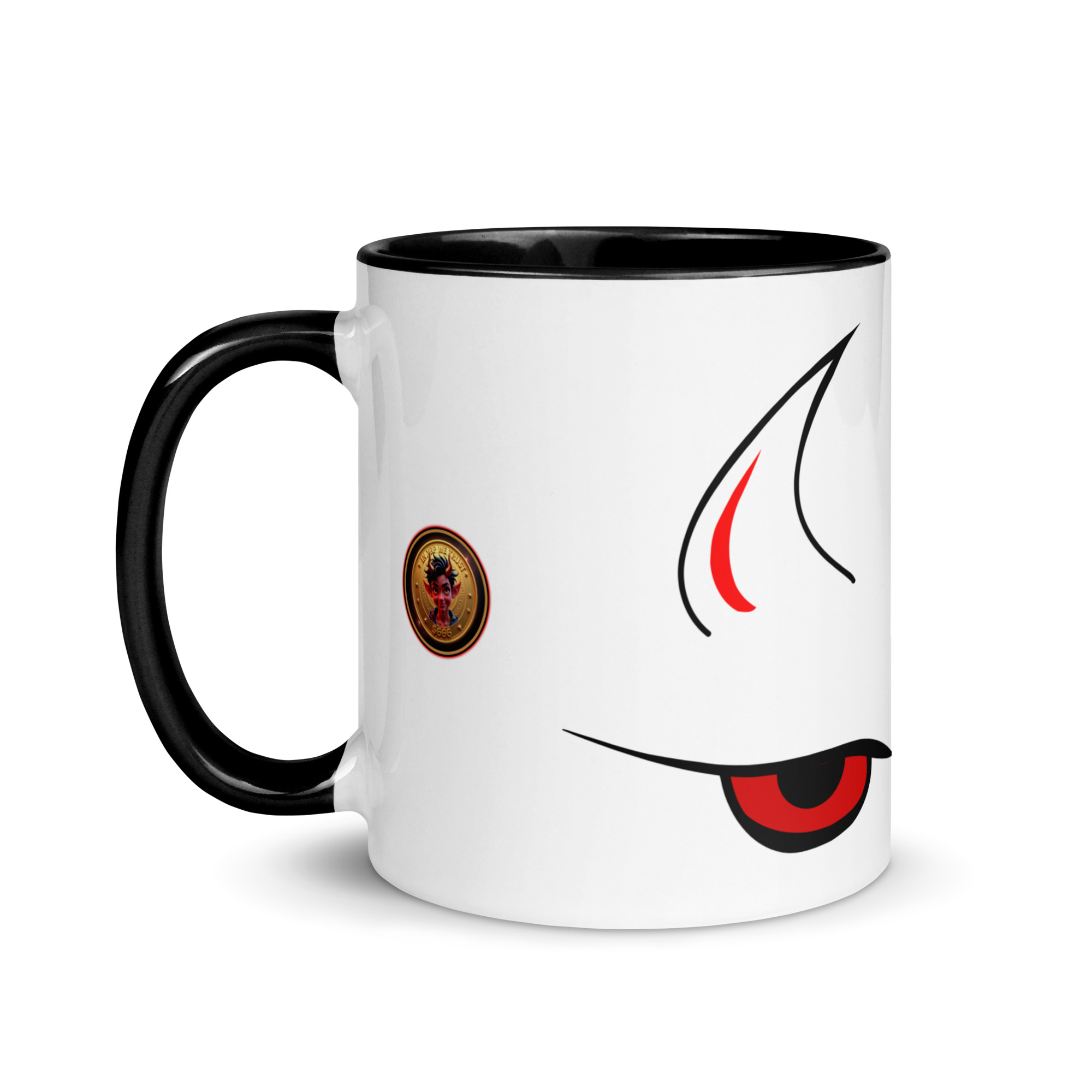 Lucifer’s Eyes – Mug with Color Inside - Image 2